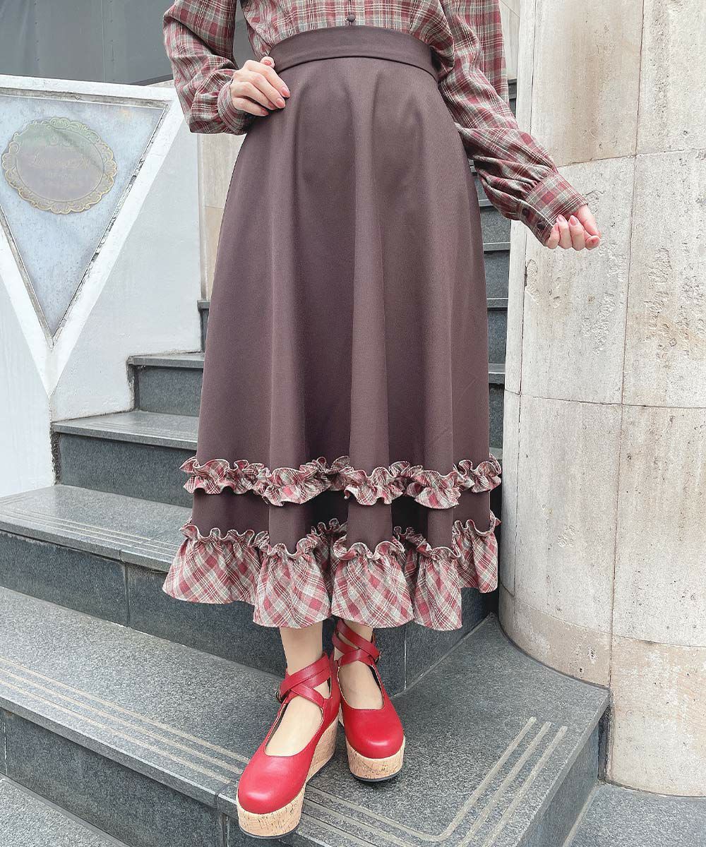 brown×red / 152cm