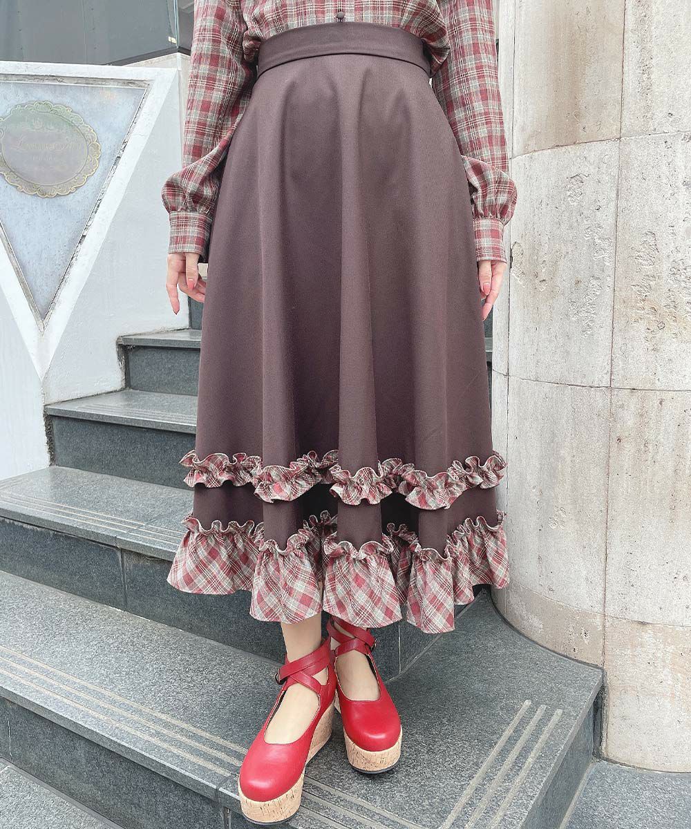 brown×red / 152cm