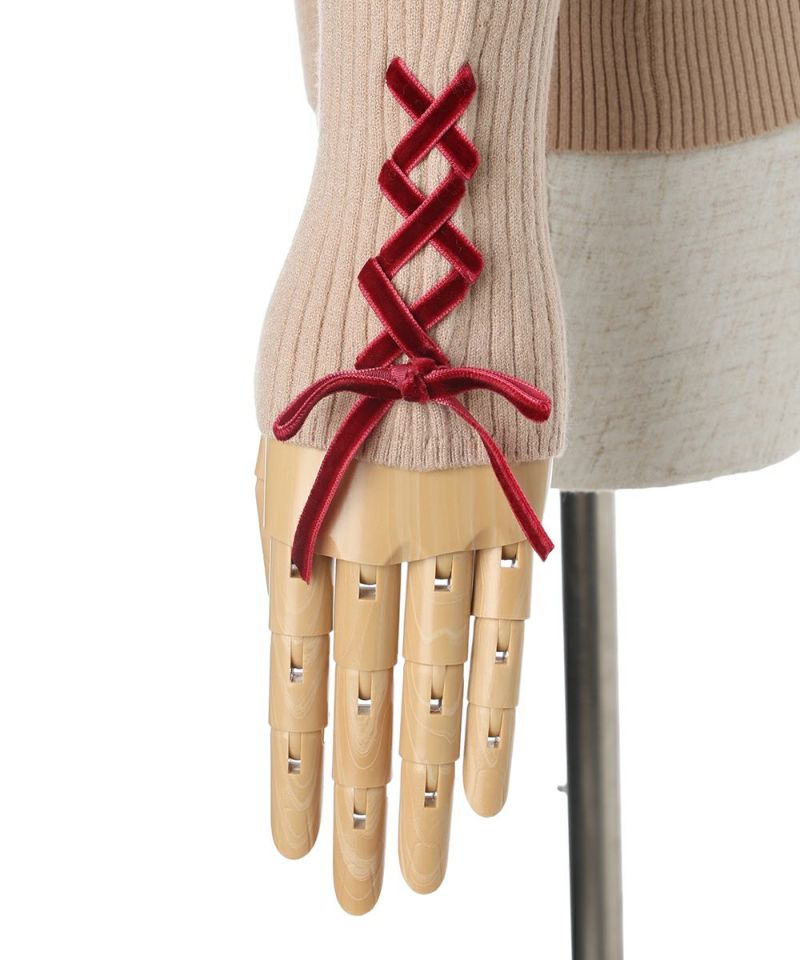 レースアップ (light beige)