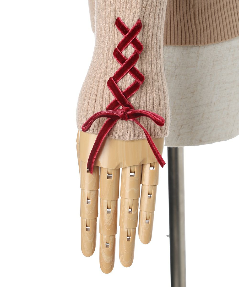 レースアップ (light beige)