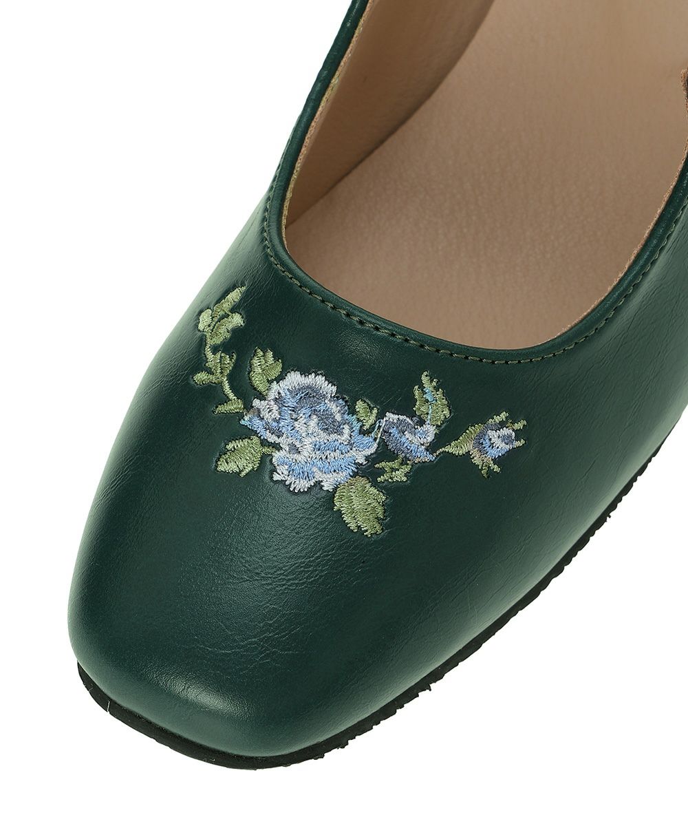 刺繍 (blue green)
