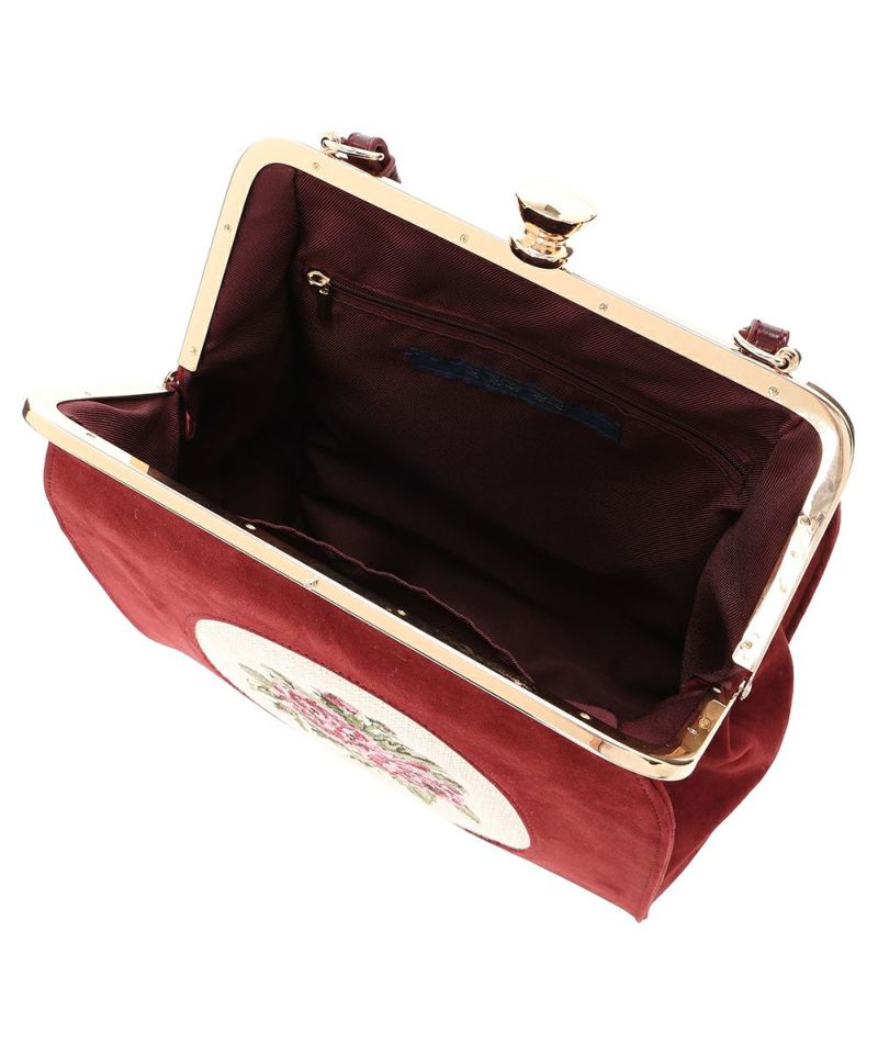 がま口を開いた状態 (bordeaux)