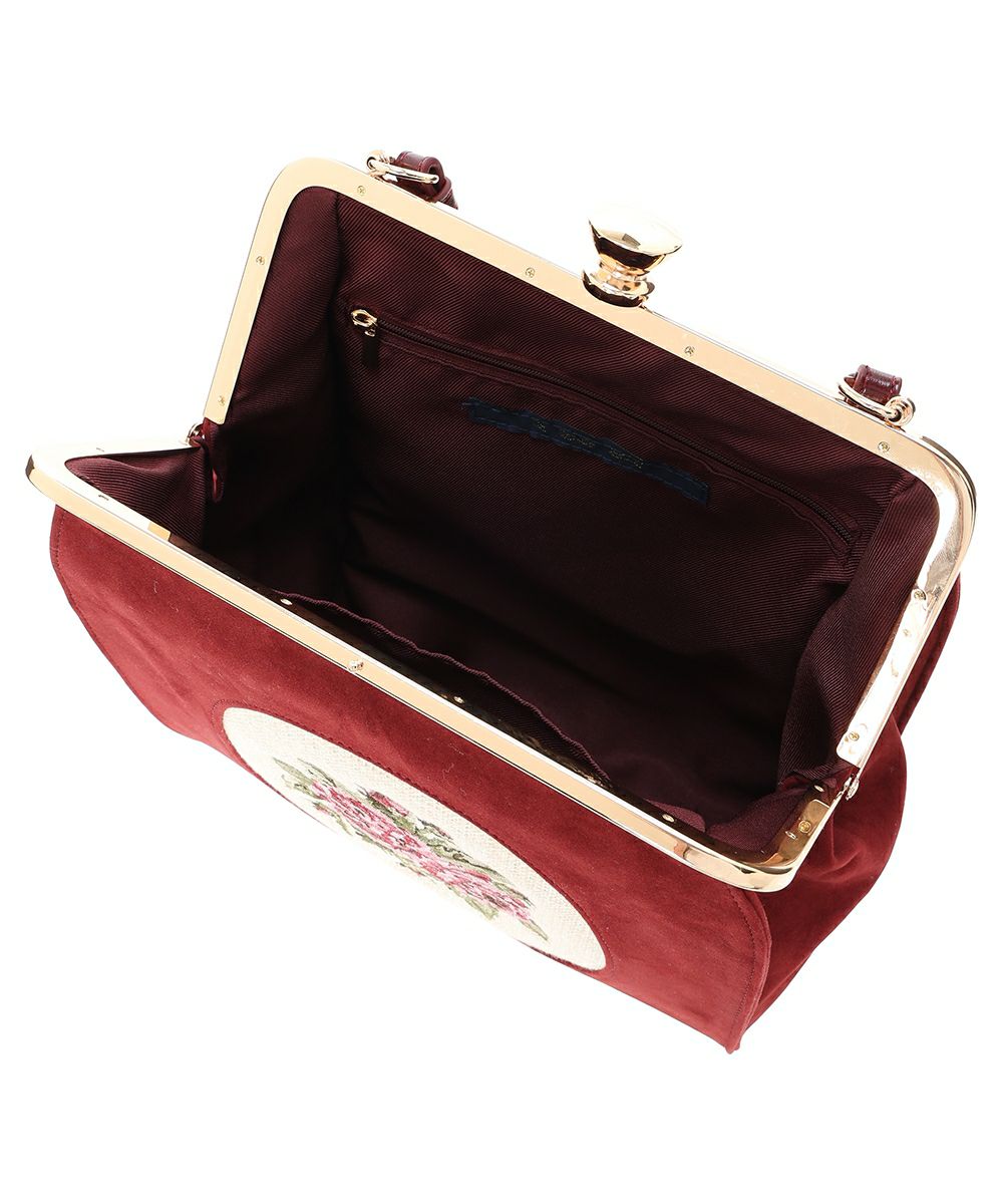 がま口を開いた状態 (bordeaux)