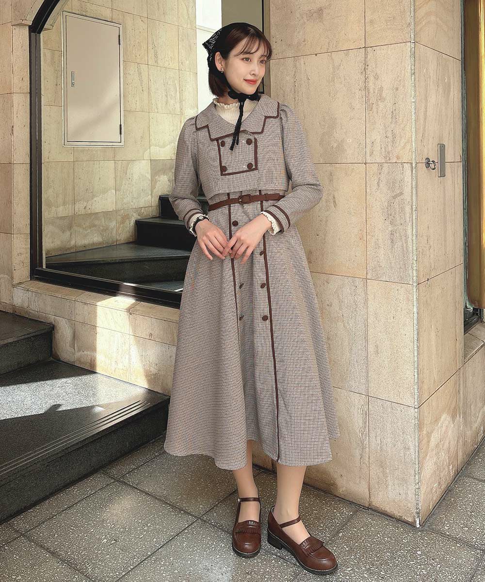 beige×brown / 165cm