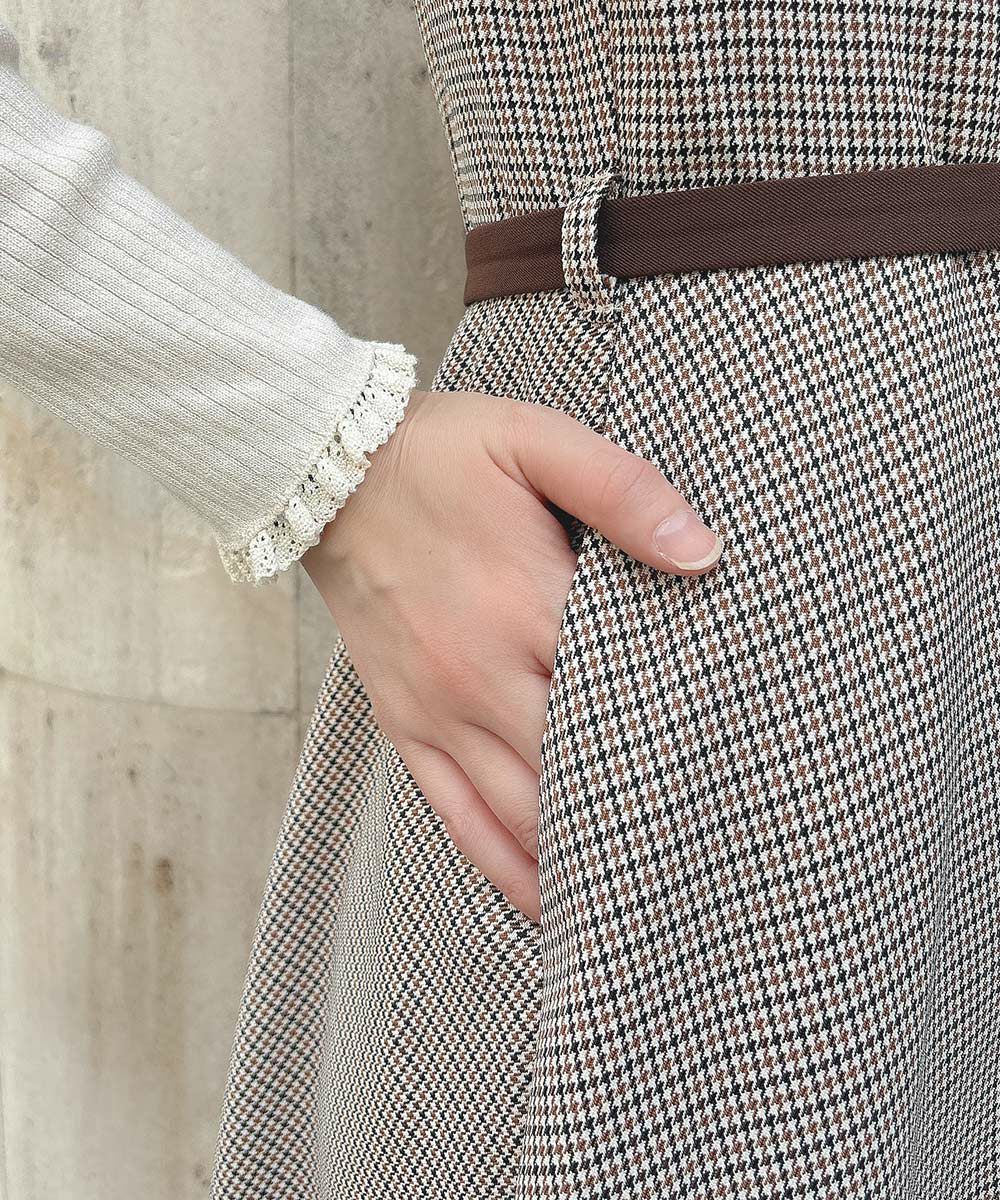 beige×brown / 165cm