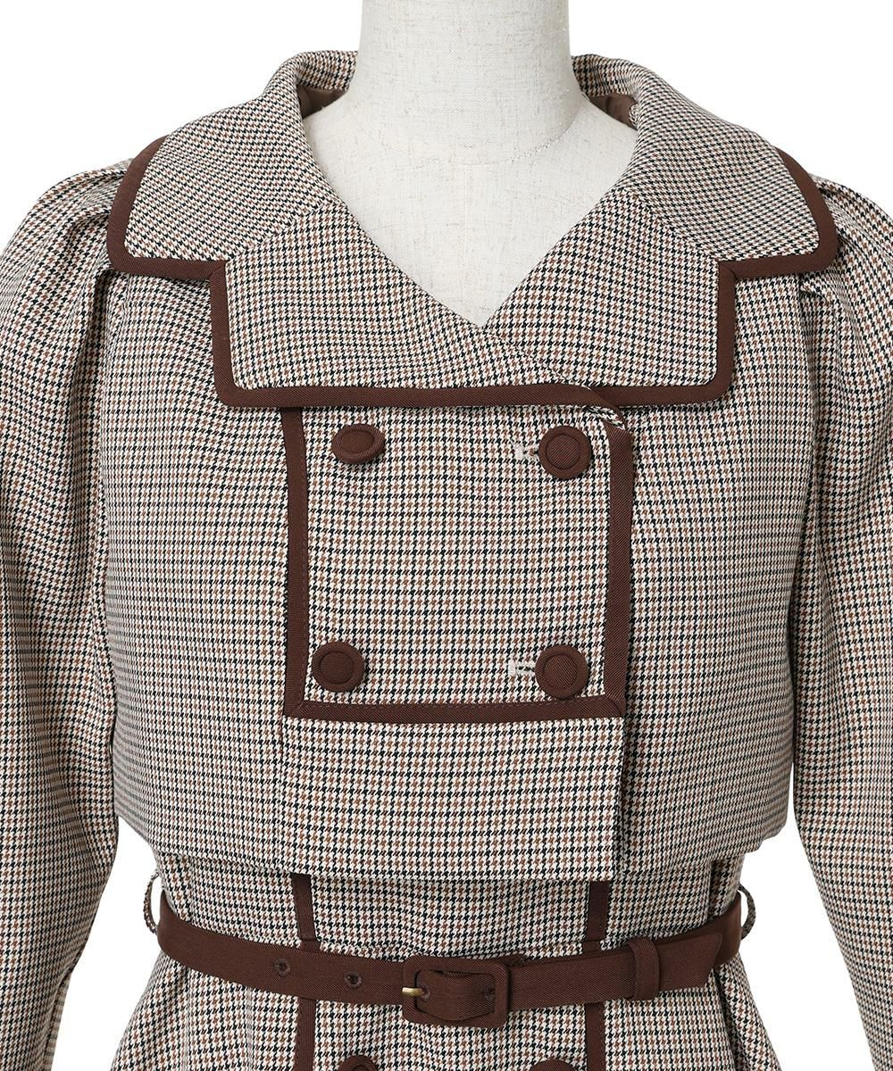フロントアップ (beige×brown)