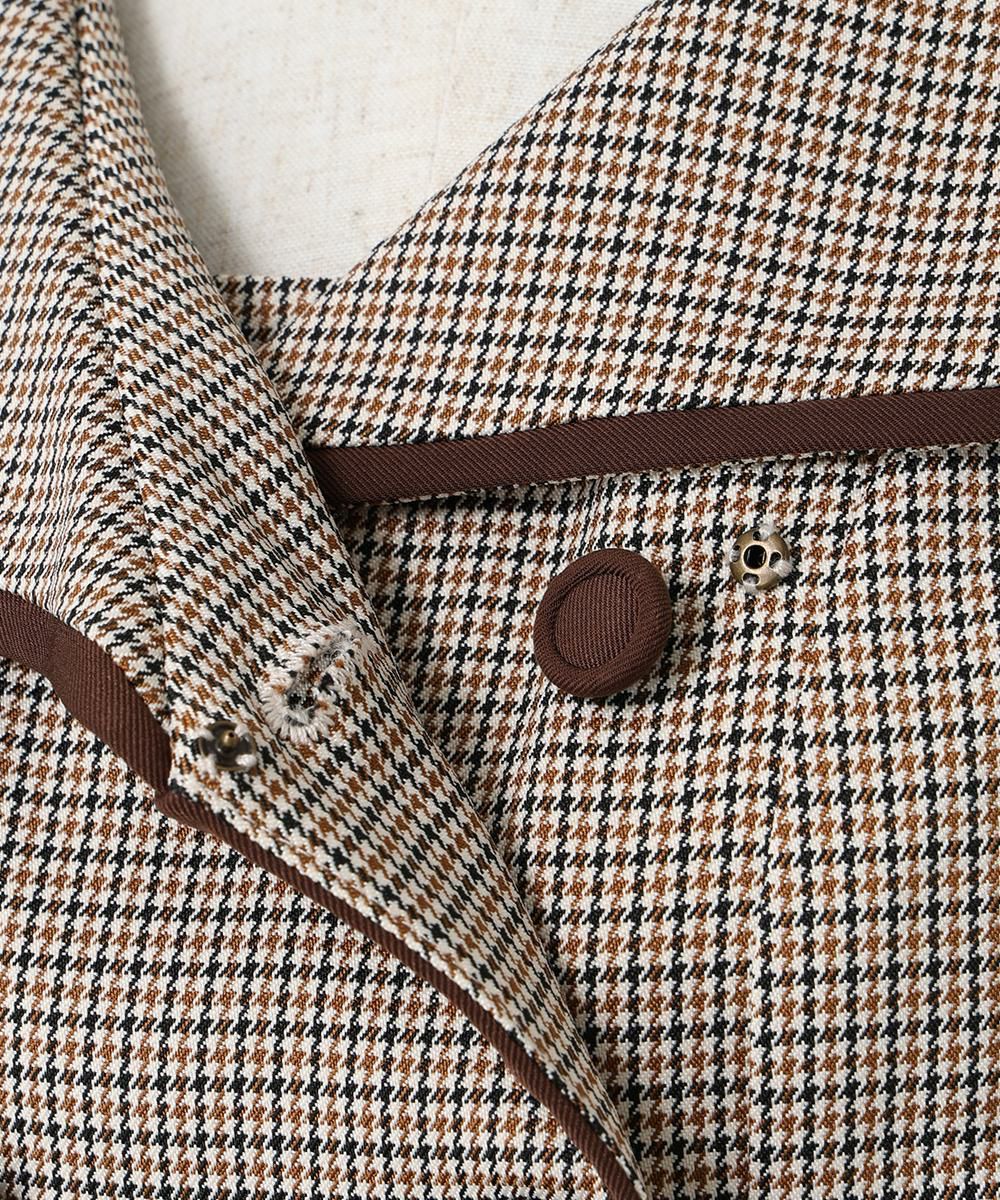 スナップ釦 (beige×brown)