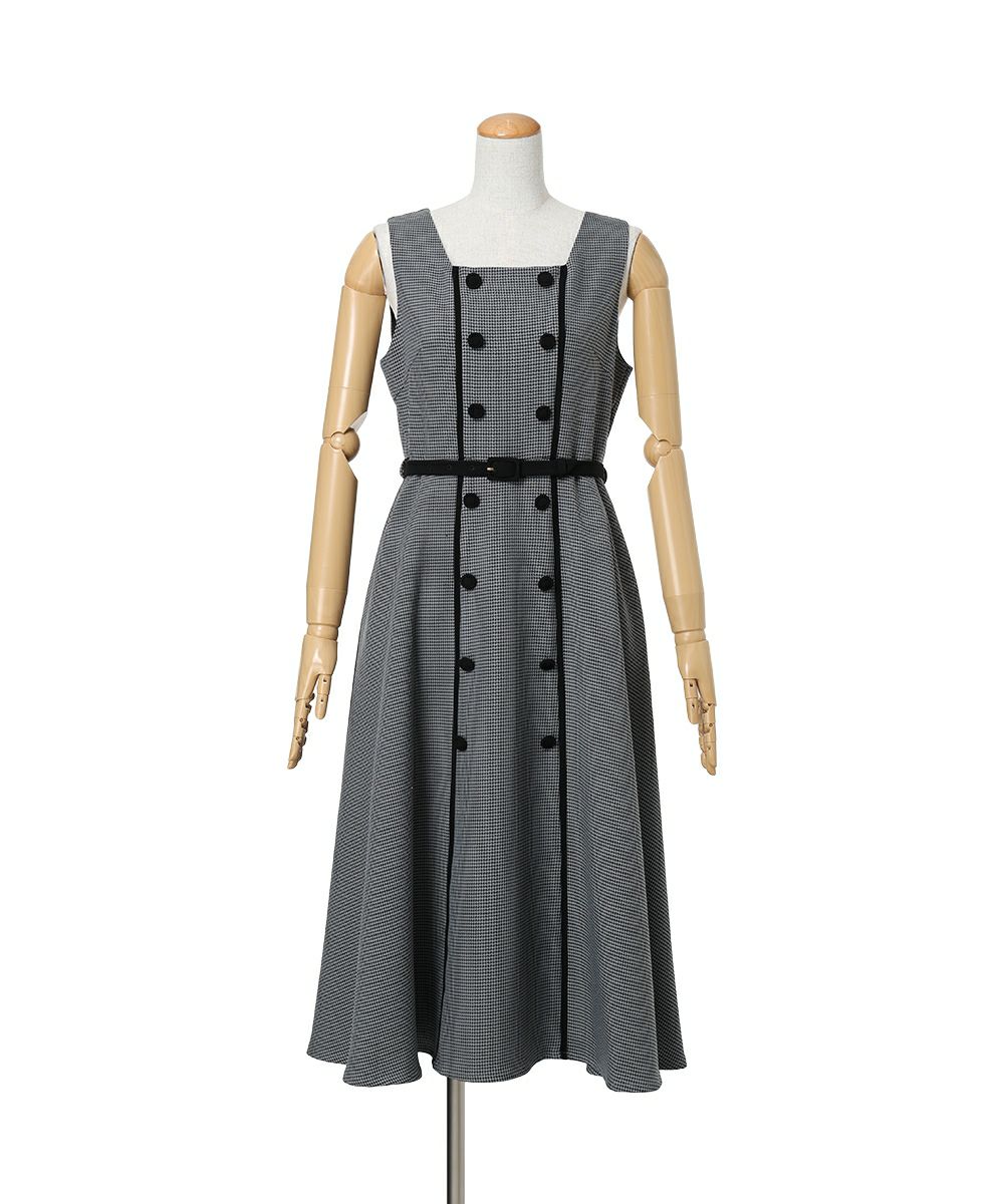 ジャンパースカート (gray×black)