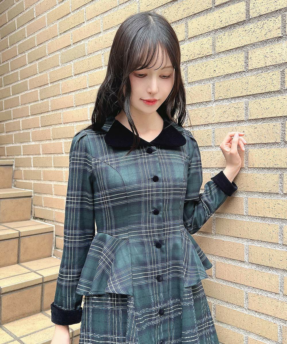 green×navy / 157cm