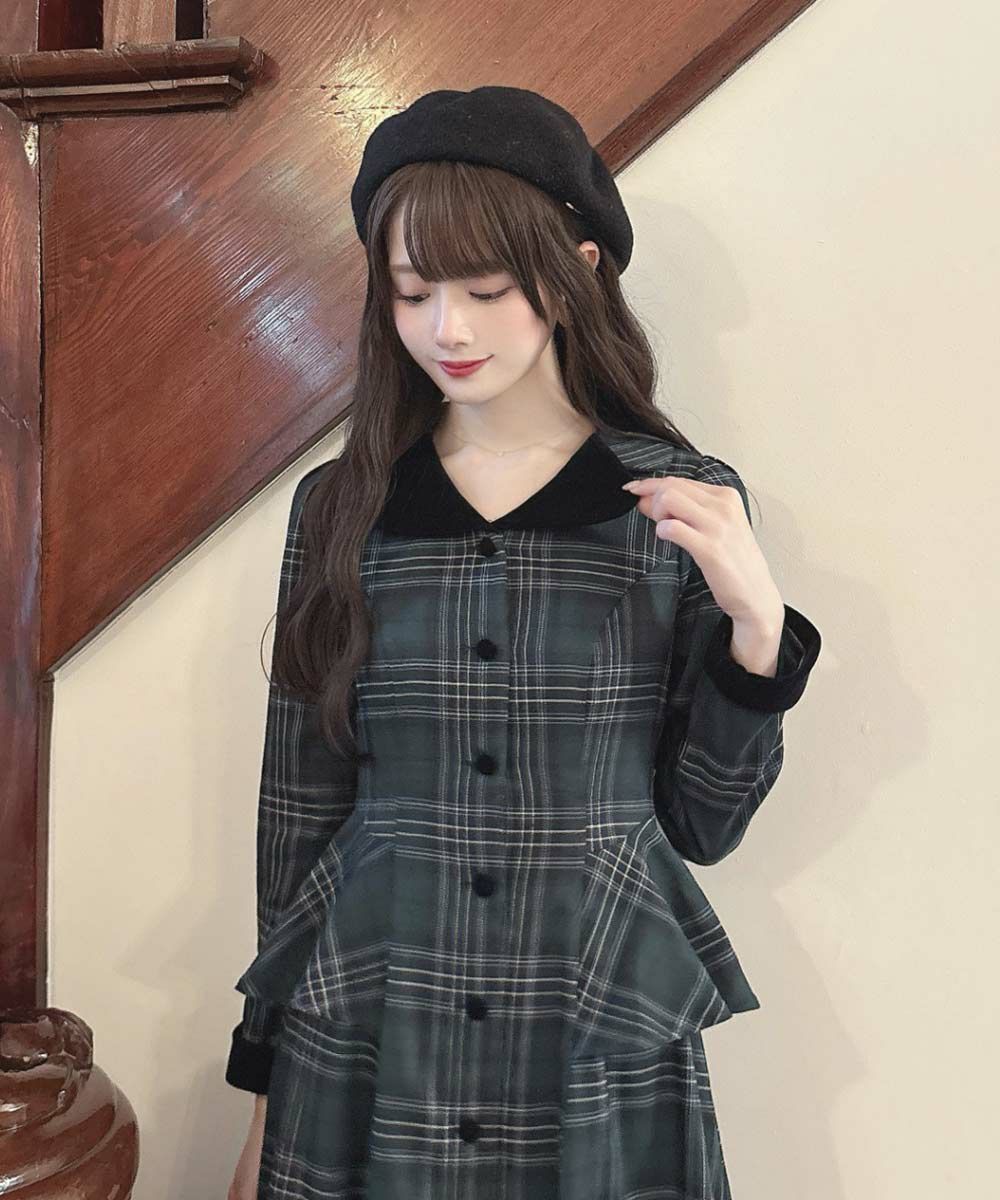 green×navy / 163cm