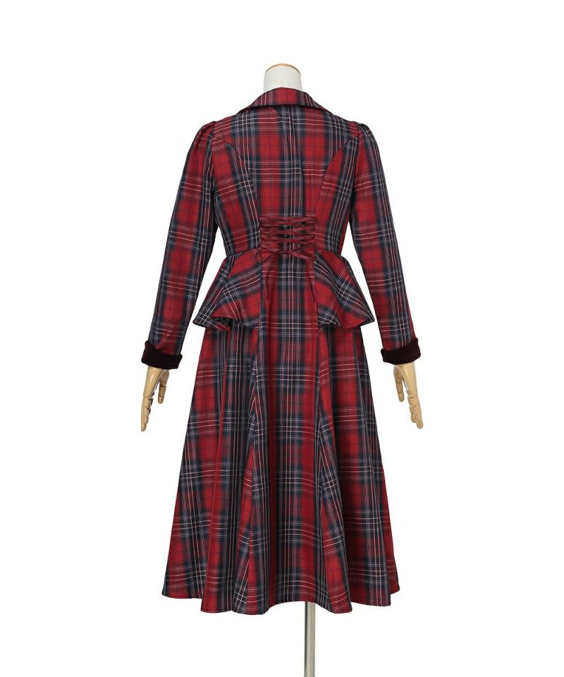 バック (bordeaux×navy)