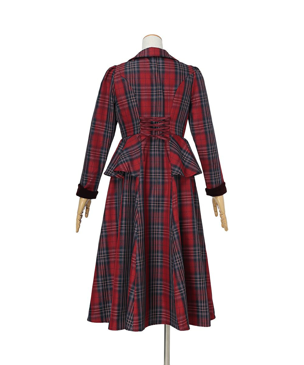 バック (bordeaux×navy)