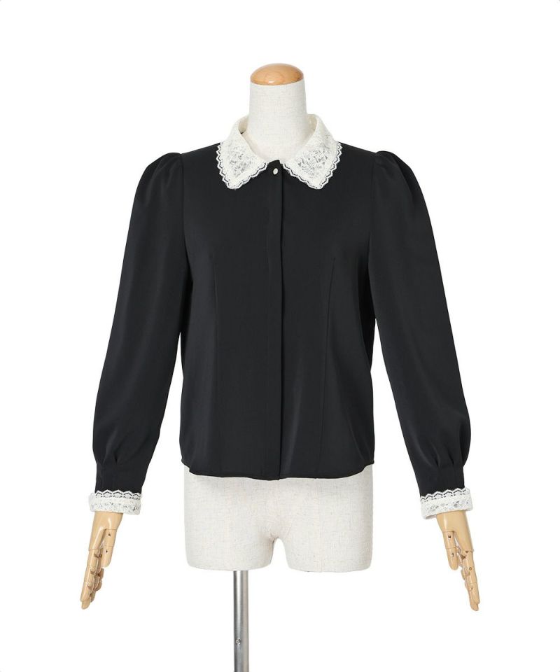 クレリックレース衿シャツ/an another angelus [55BF01j006] | F i.n.t