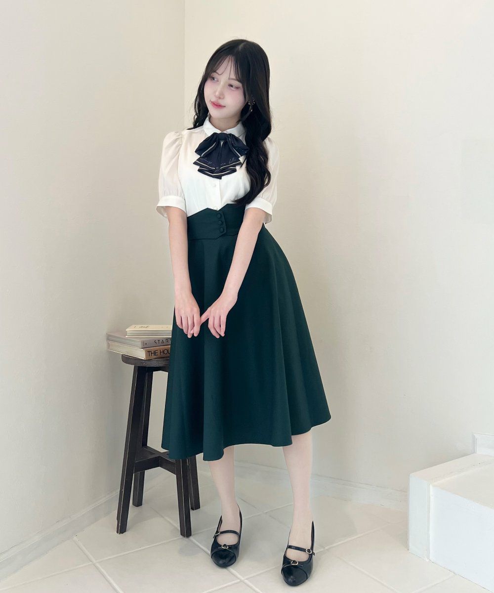 off white / 157cm ※リボンタイの正しい柄