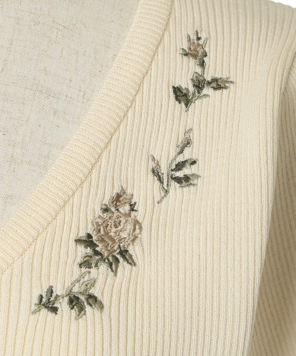 刺繍 (off white)