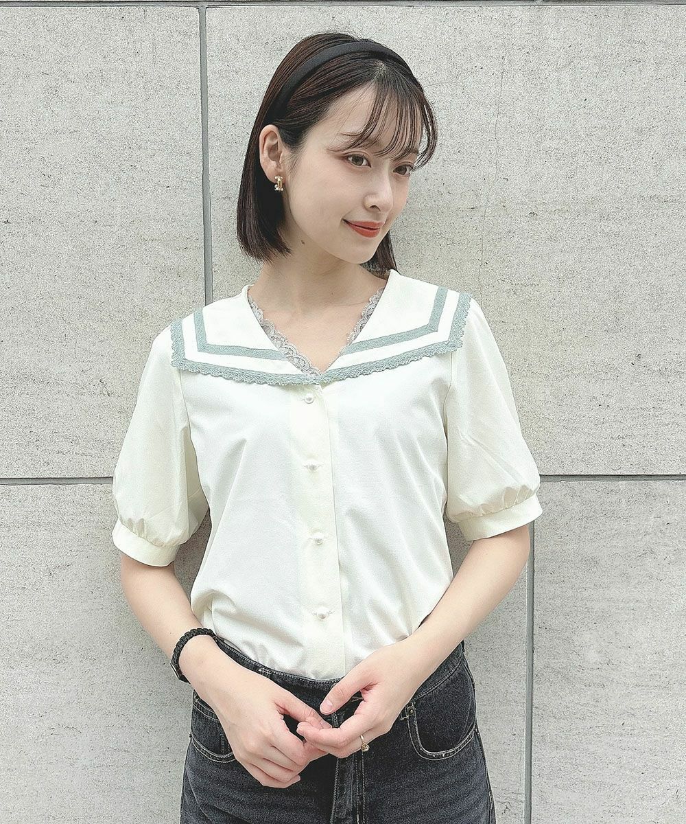 ivory / 165cm / レースインナーとのレイヤード