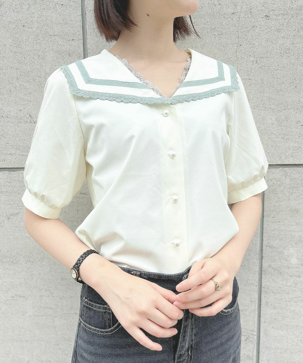 ivory / 165cm / レースインナーとのレイヤード