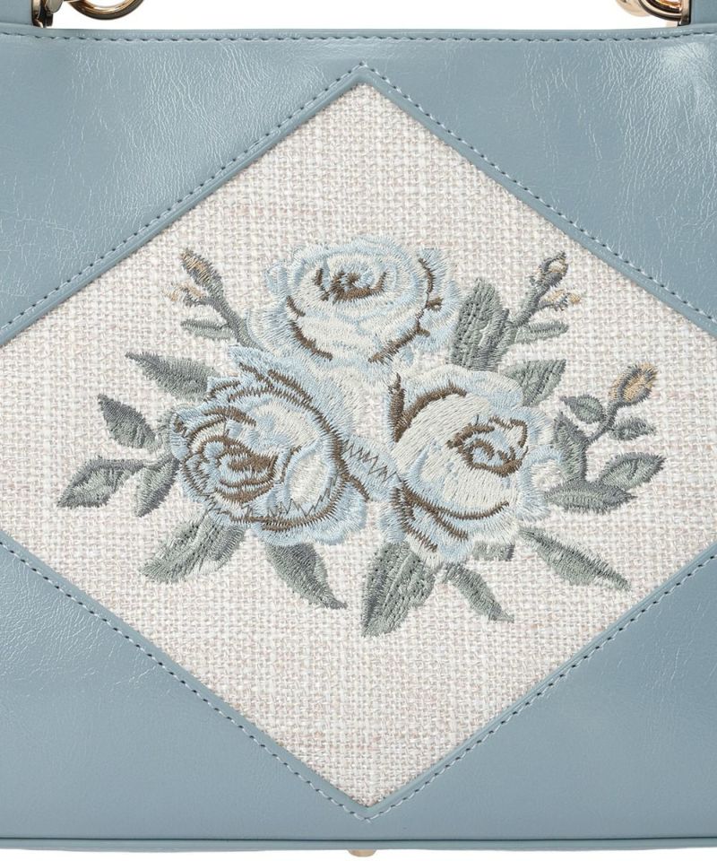 ローズ刺繍トートバッグ/an another angelus [54BC01a007] | F