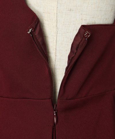 Side fastener (bordeaux)