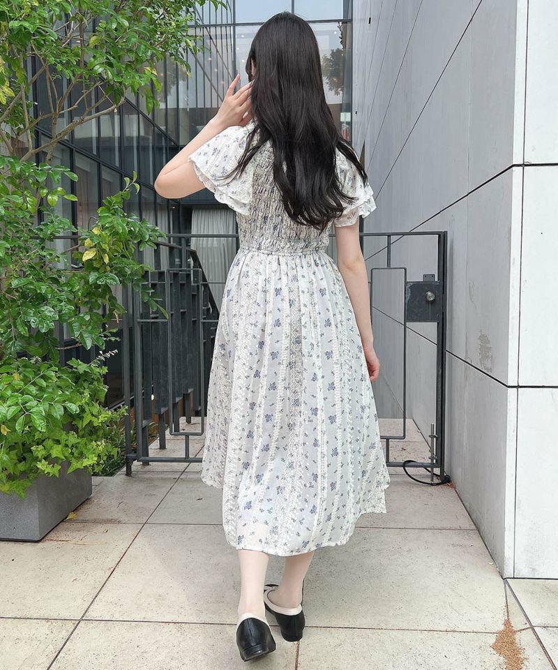 blue / 157cm / レースインナーとのレイヤード