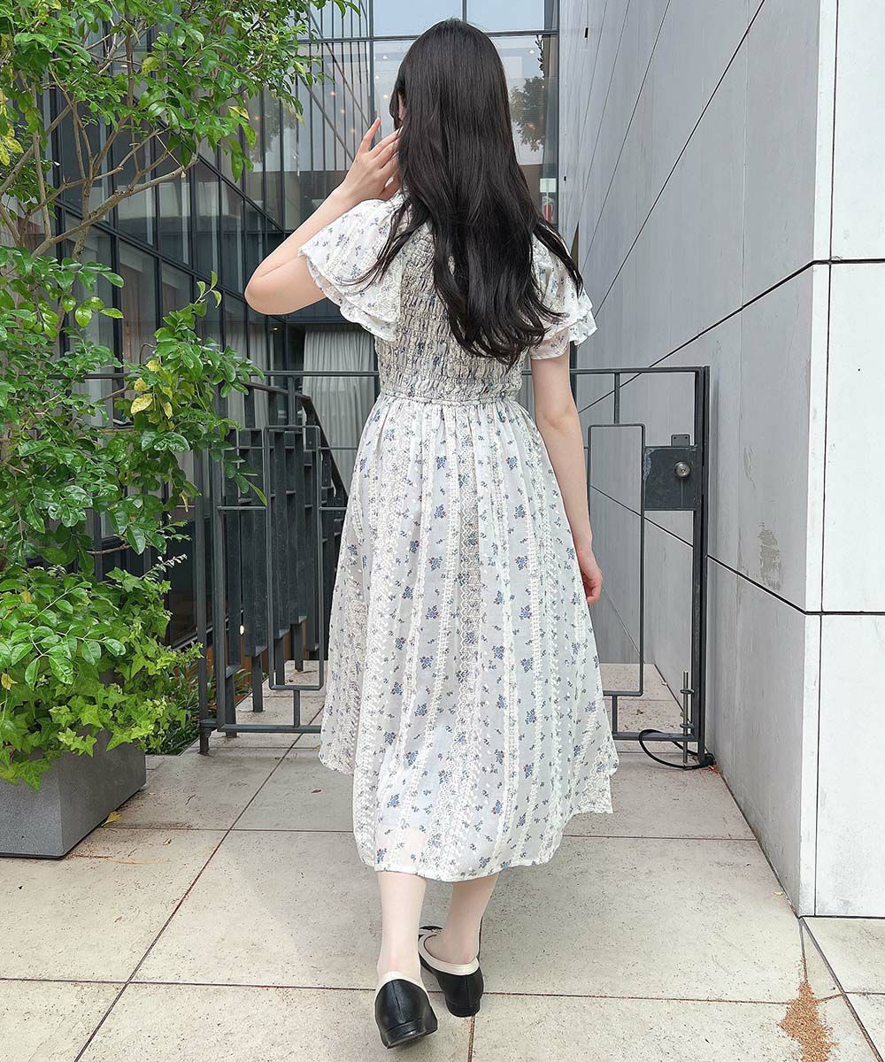 blue / 157cm / レースインナーとのレイヤード