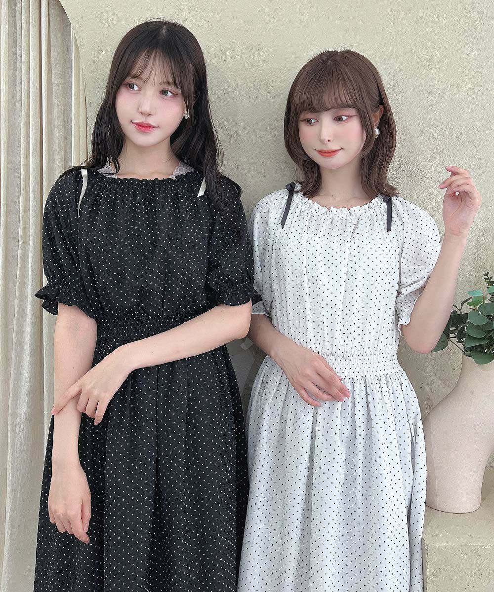 左：black×white / 157cm, 右：off white×black / 152cm