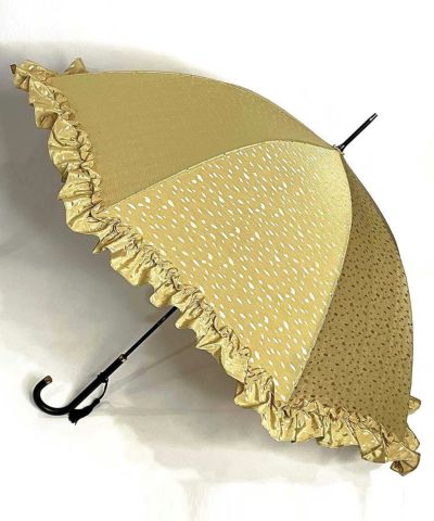 [EC and store common] Rain umbrella, frill, kira jacquard, dandelion/Onouchi Shoten [OS0025]
