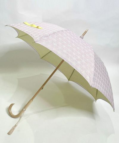 [お取り寄せ品] 日傘 二重張り border flower ×リネンレモン/小野内商店 [OS0028]