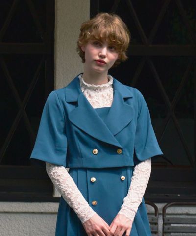 Heart Lapel Cape Sleeve Jacket/F i.n.t [55AD01h004]