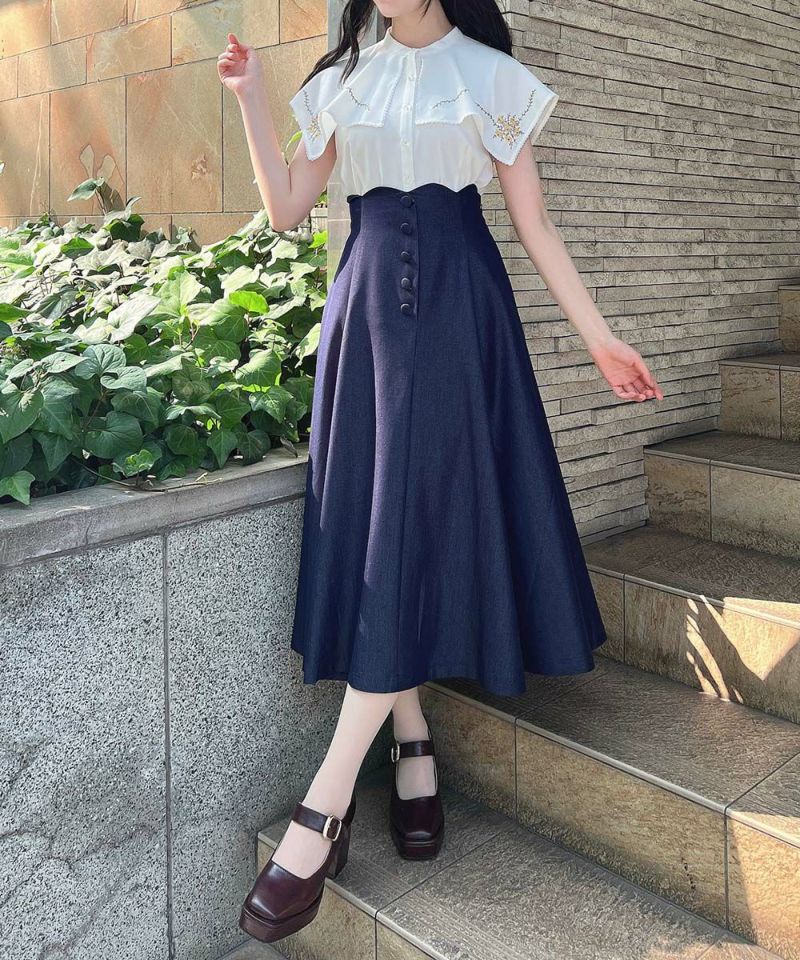 indigo / 157cm
