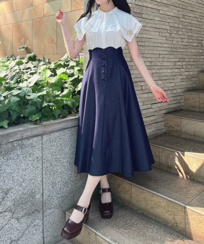 indigo / 157cm