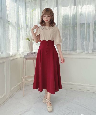 red / 152cm / Wearing size: 2
