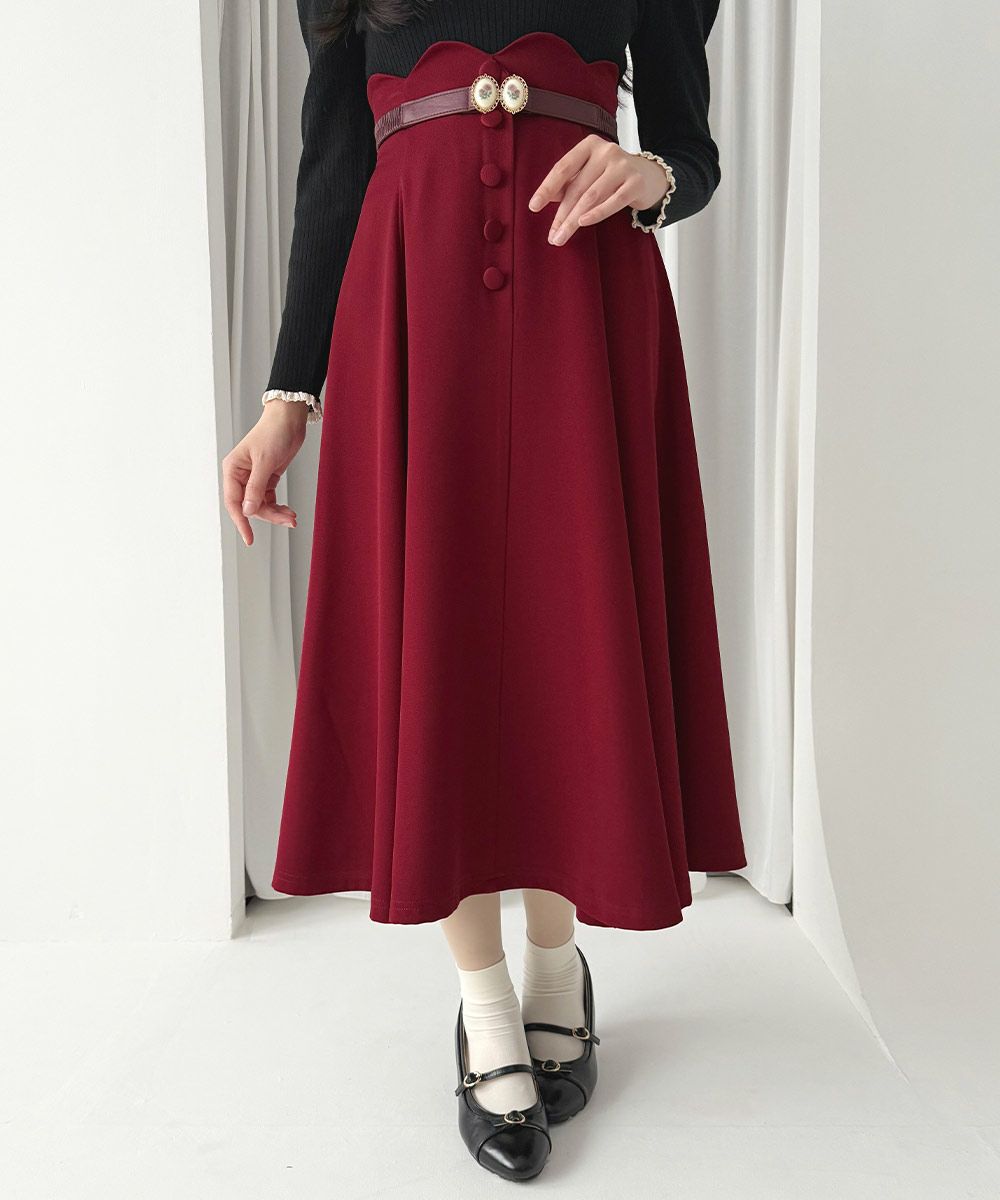 red / 157cm / 着用サイズ：1 / ベルトアレンジ