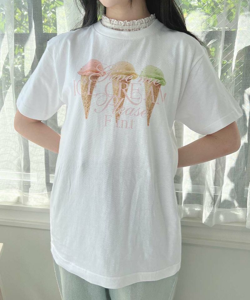 white / 157cm / レースインナーとのレイヤード