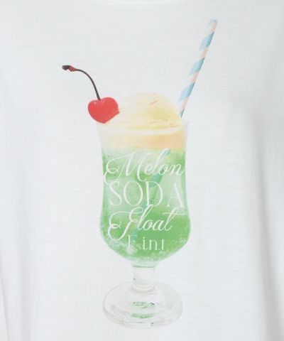 クリームソーダプリントT/SweetsCollection [55GI02g021] | F