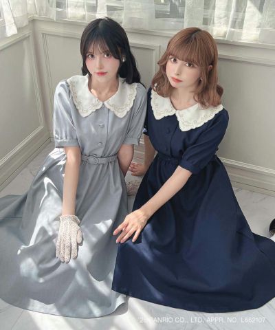 Left: navy / 152cm, Right: blue gray / 157cm