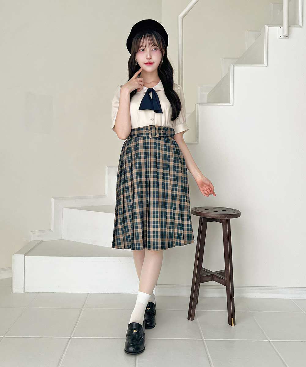 green×beige / 157cm