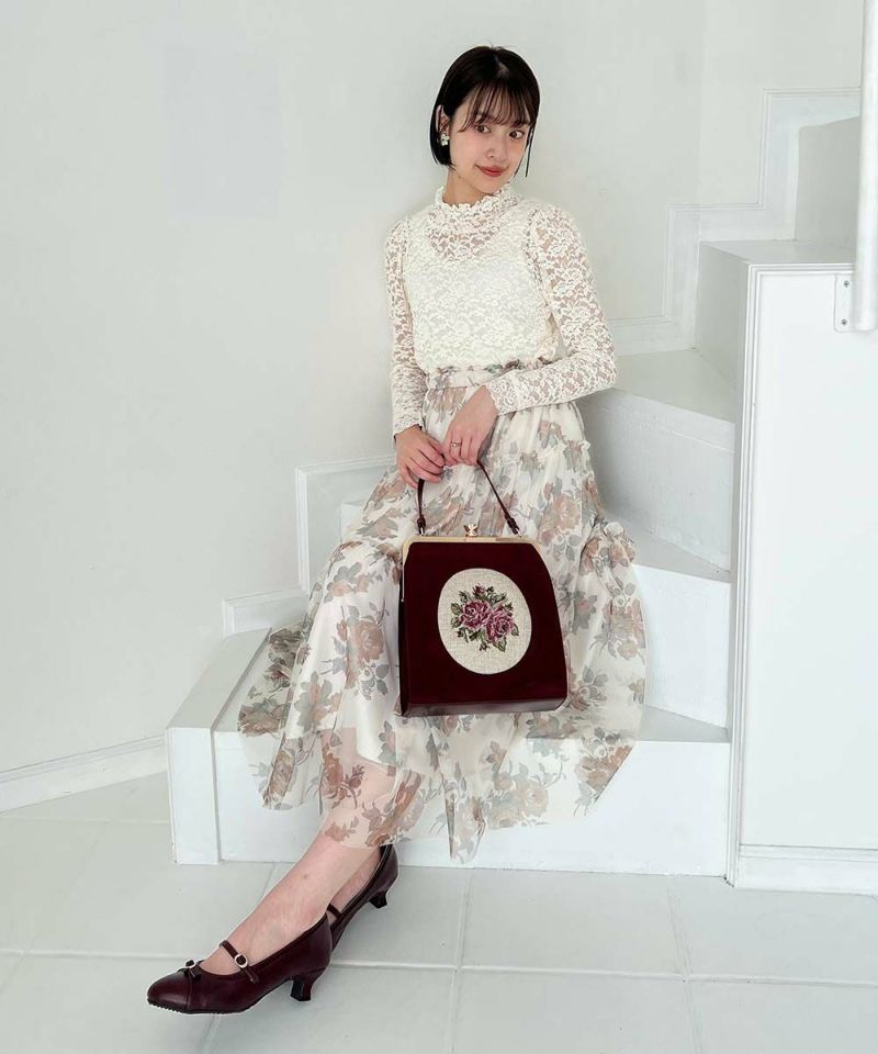 ローズレース長袖トップス/an another angelus [00BI02j001] | F i.n.t