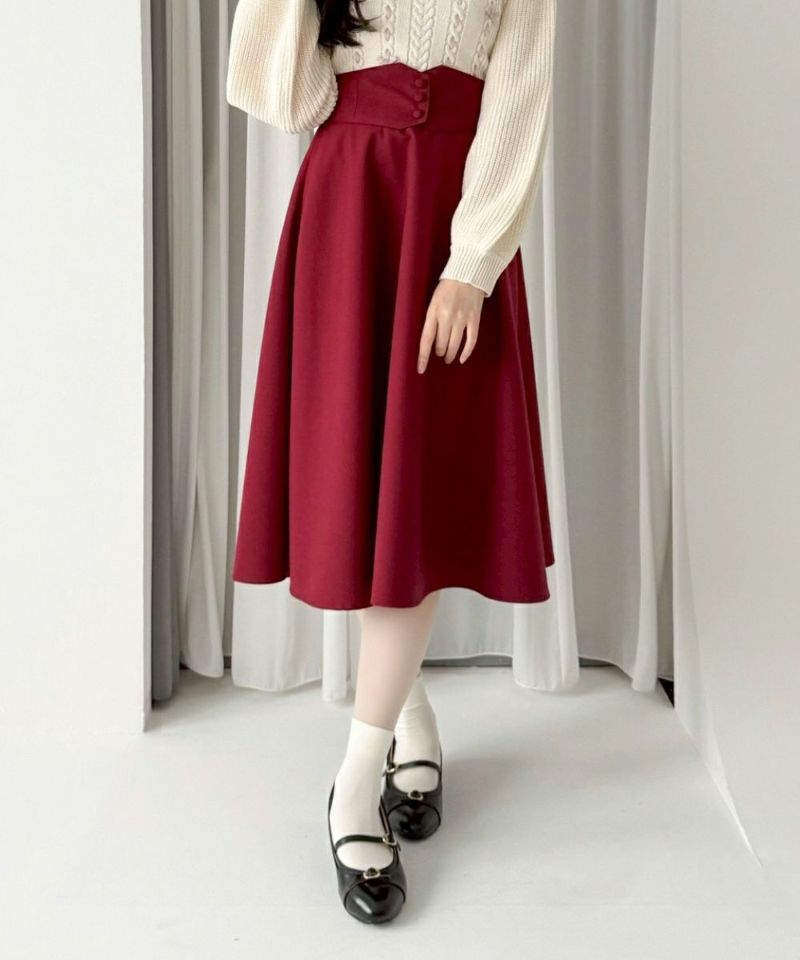サイズ展開】コルセットベルト2wayフレアースカート/F&A [55CG03p001