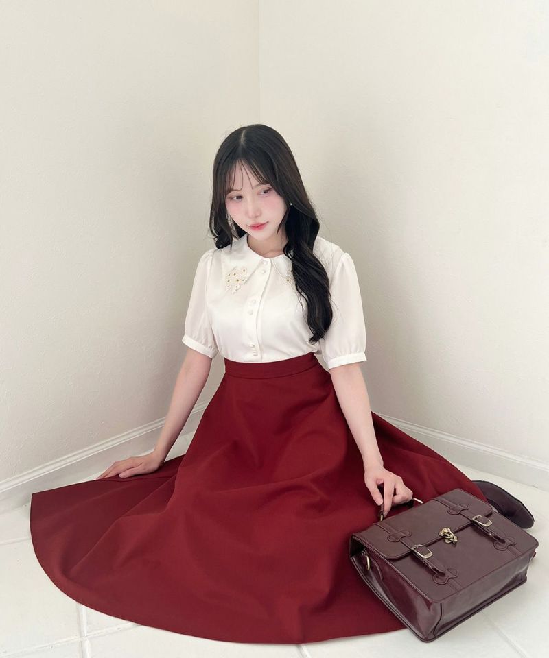 red / 157cm / 着用サイズ：1 / ベルトを外した状態