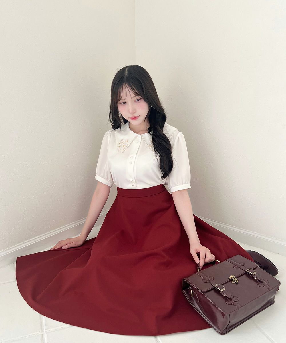 red / 157cm / 着用サイズ：1 / ベルトを外した状態