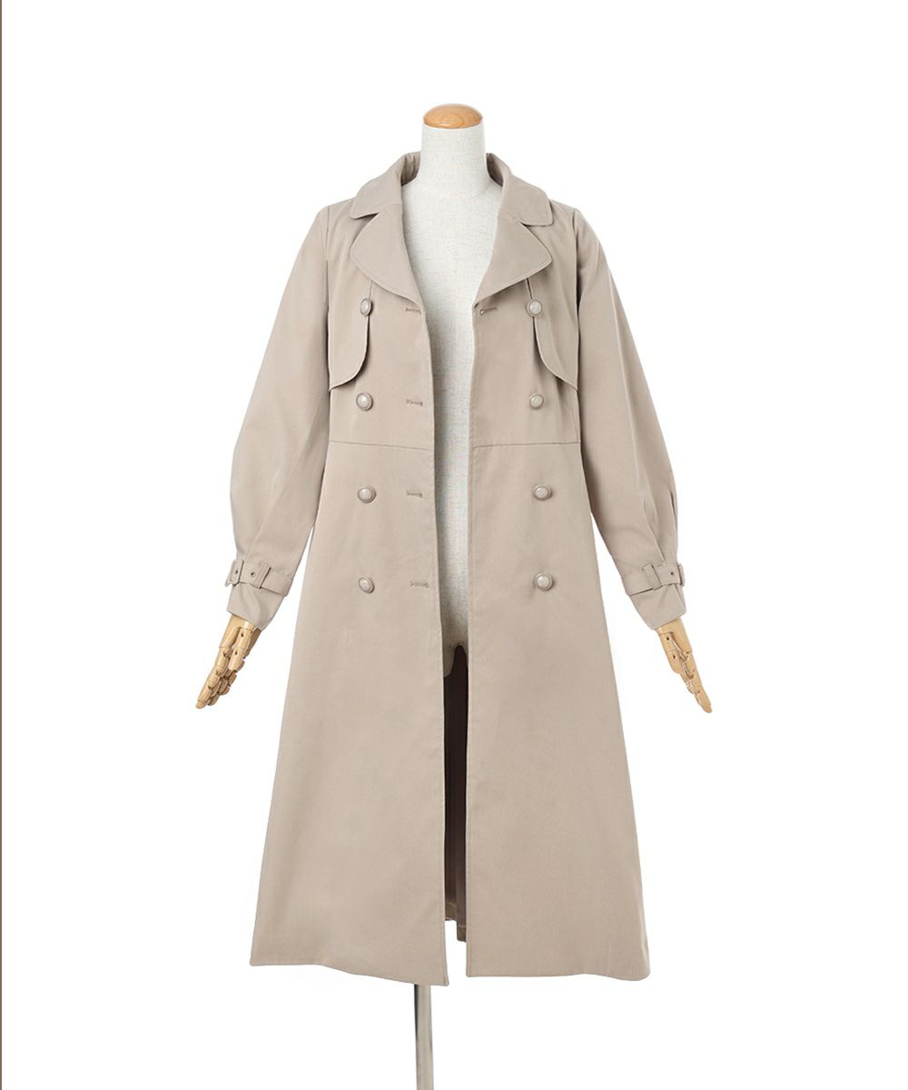 前を開けた状態 (beige)