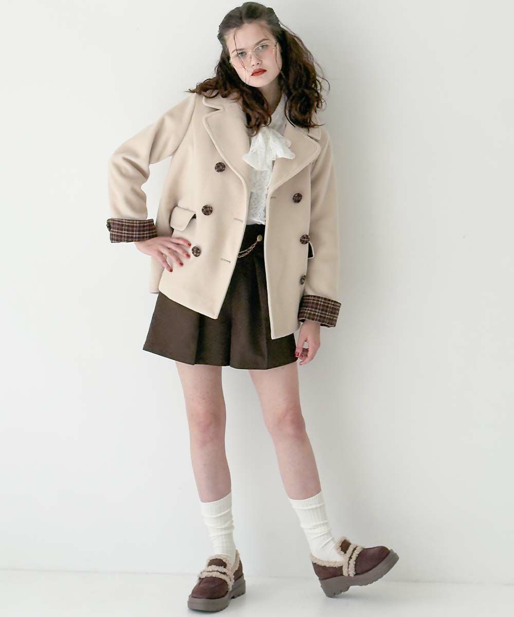 beige×brown / 170cm