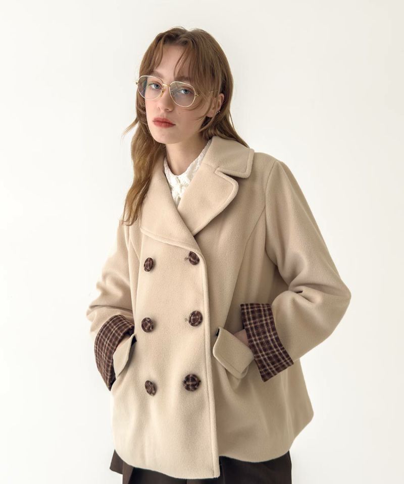 ダブル釦Aラインピーコート/F i.n.t [55AD03j006] | F i.n.t公式通販サイト