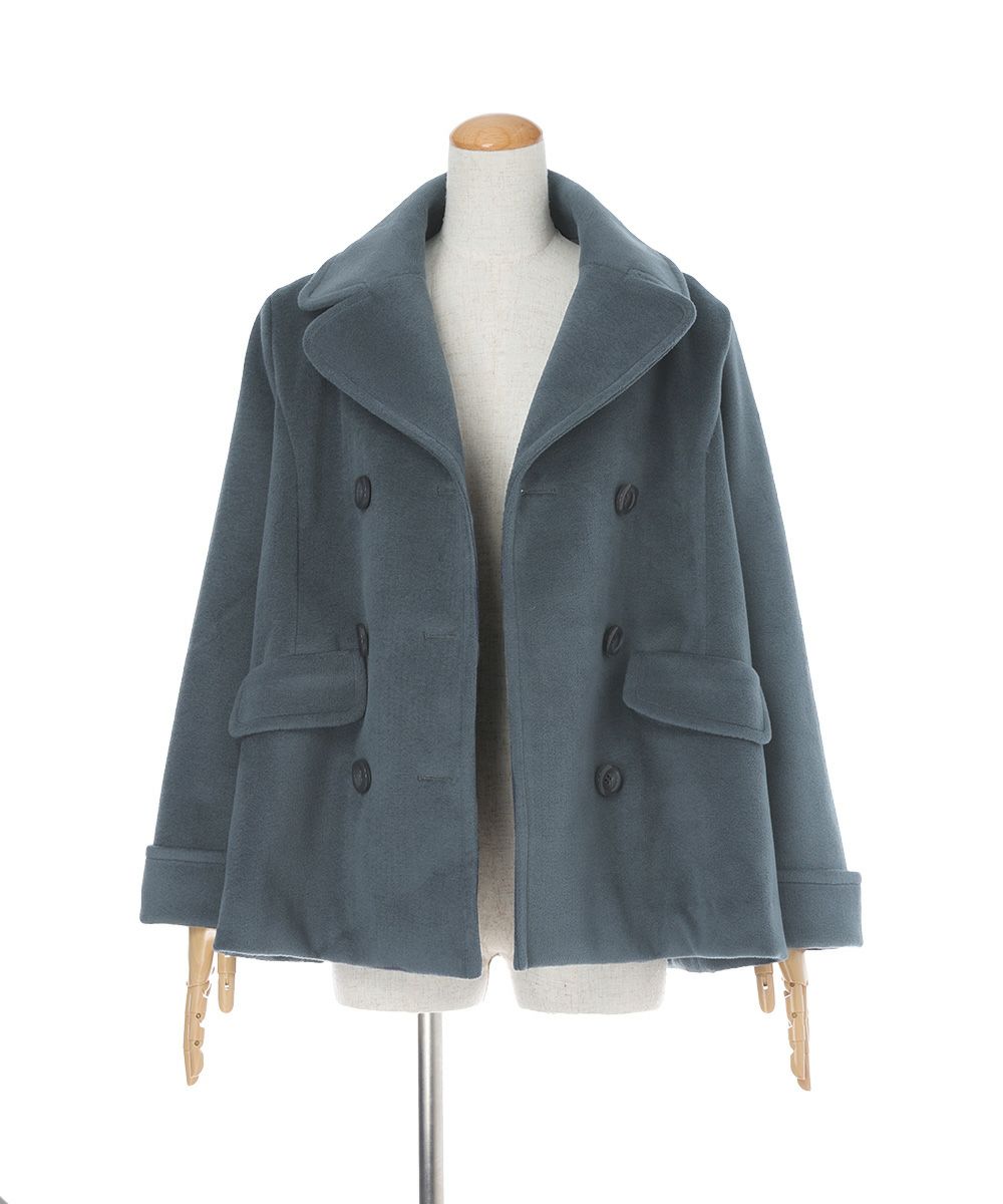 釦を外した状態 (blue gray)