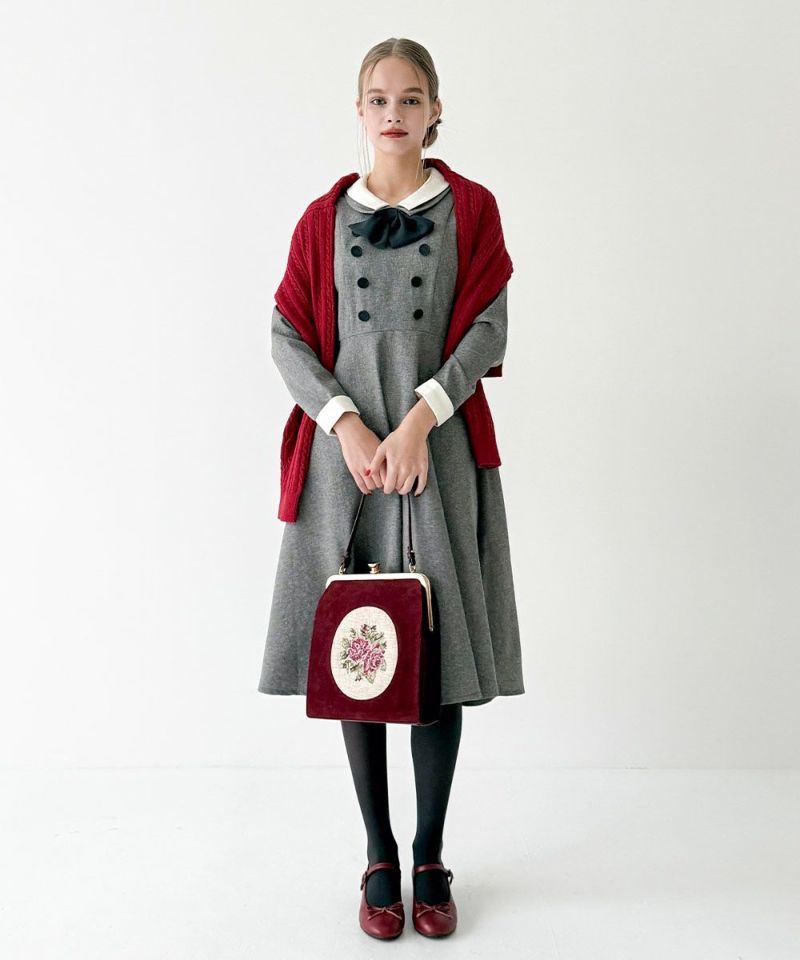 ちょこ様用 クレリックダブルカラータイ付きワンピース/an another angelus