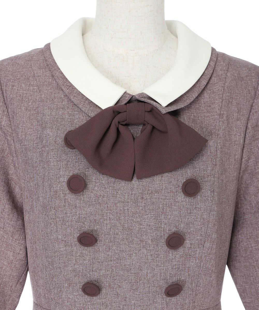 クレリックダブルカラータイ付きワンピース/an another angelus