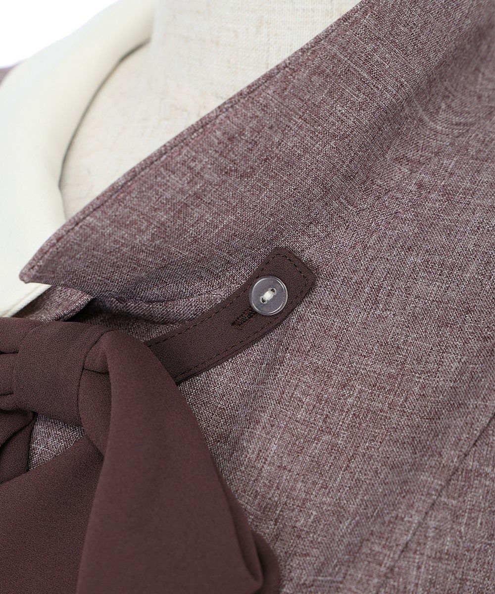 リボン取り外し釦 (bordeaux)