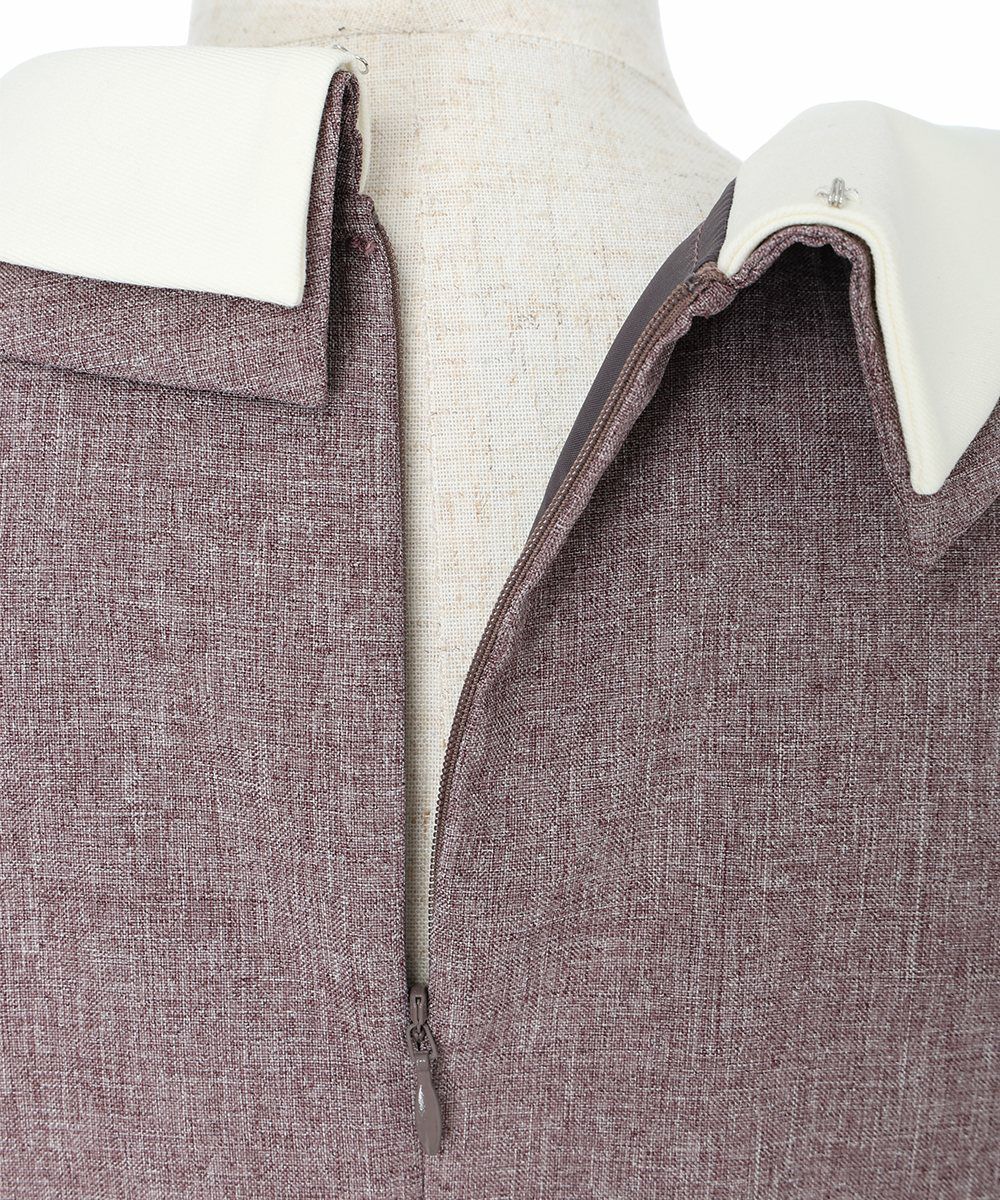 背面ファスナー (bordeaux)