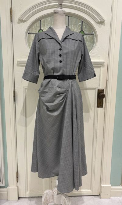 【ファンクラブ限定アイテム】[sample ITEM]チェック柄アシンメトリーワンピース[sample-H185]